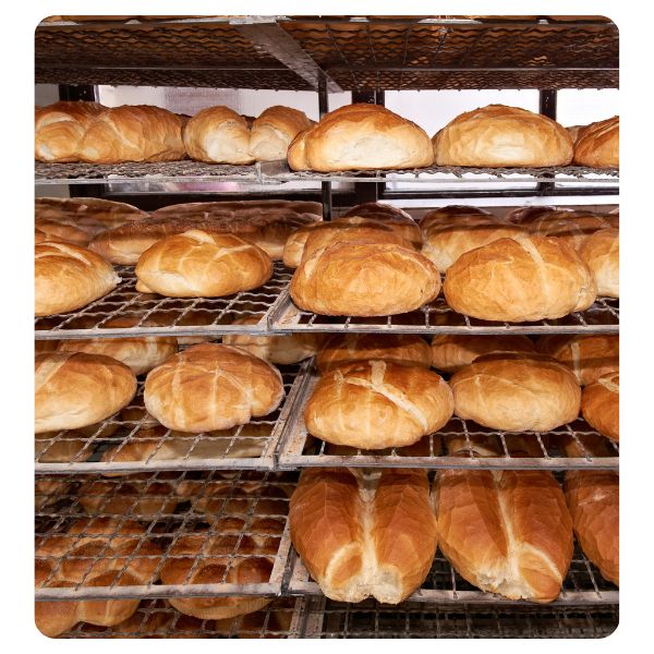 bread on a rack