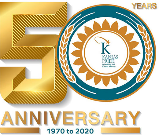 Kansas Pride 50th anniversary graphic