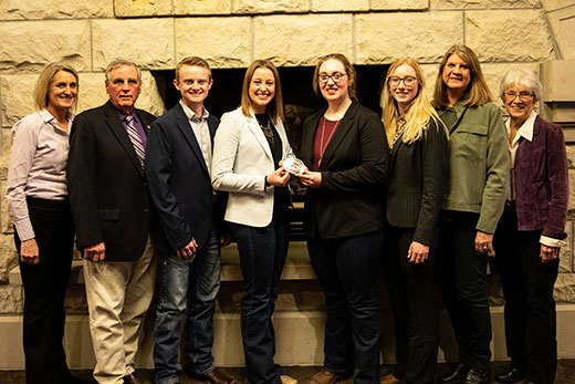 K-State animal science academic quadrathlon team and sponsors