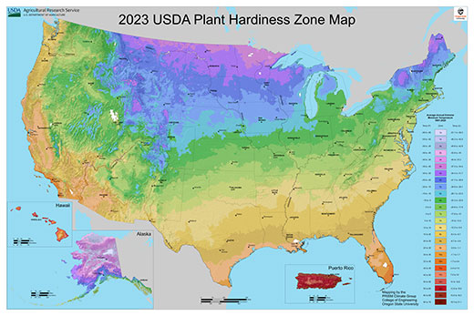 USDA releases updated Plant Hardiness Zone Map